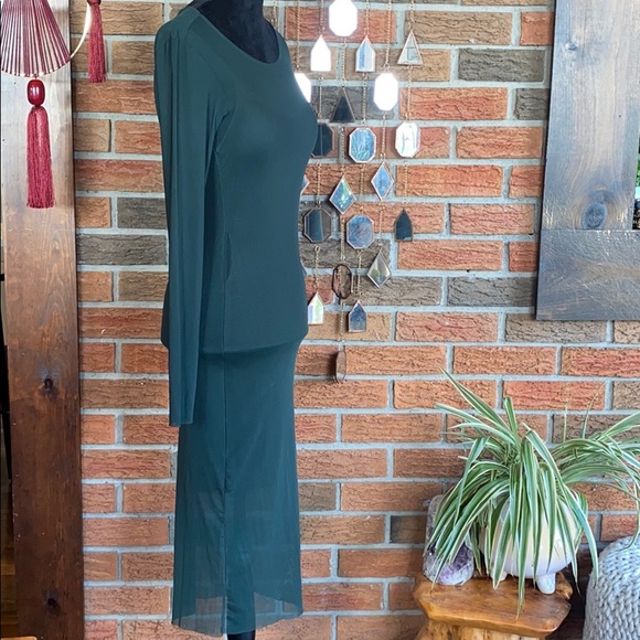 π Forever 21 Green Bodycon Dress - Picture 2 of 5